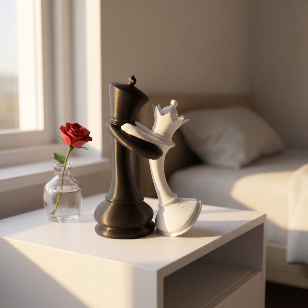 3D Printing Chess - Estatua de ajedrez impresa en 3D,