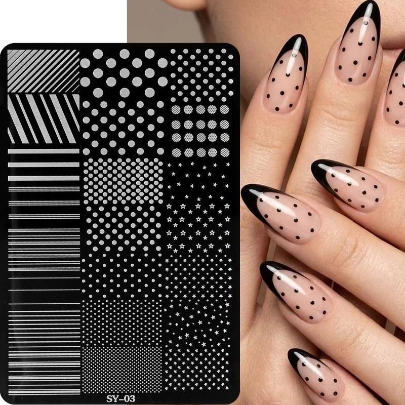 3D Printing Templates Free - Placa de Estampado de Uñas 3D