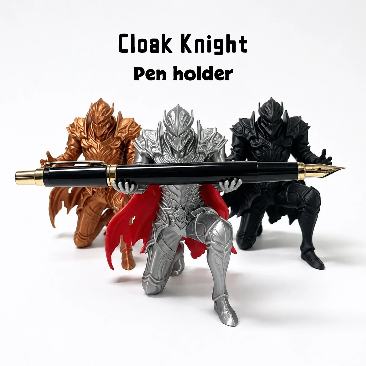 3D Printing Knight Armor - Soporte para bolígrafos de caballero oscuro