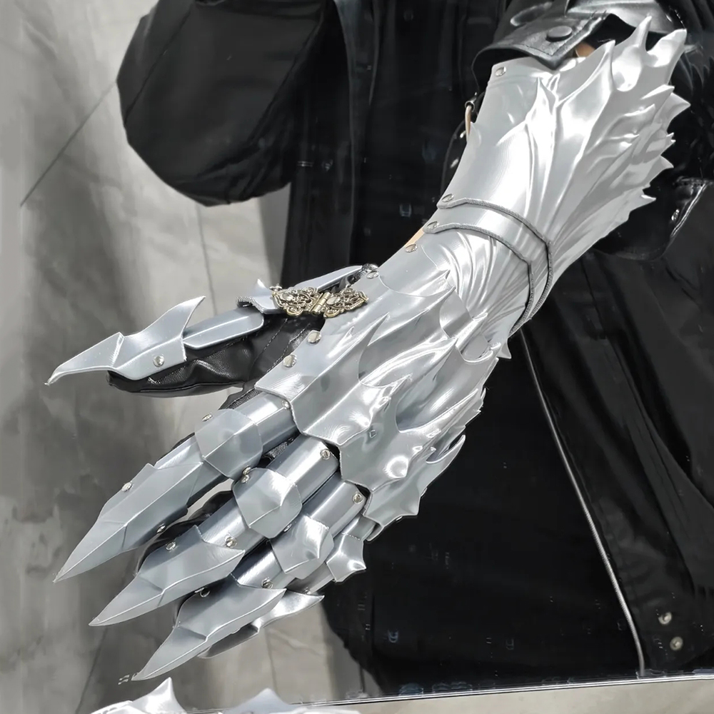 Guantes de Armadura Mecánica C - 3D Printing Knight Armor reseña y precio