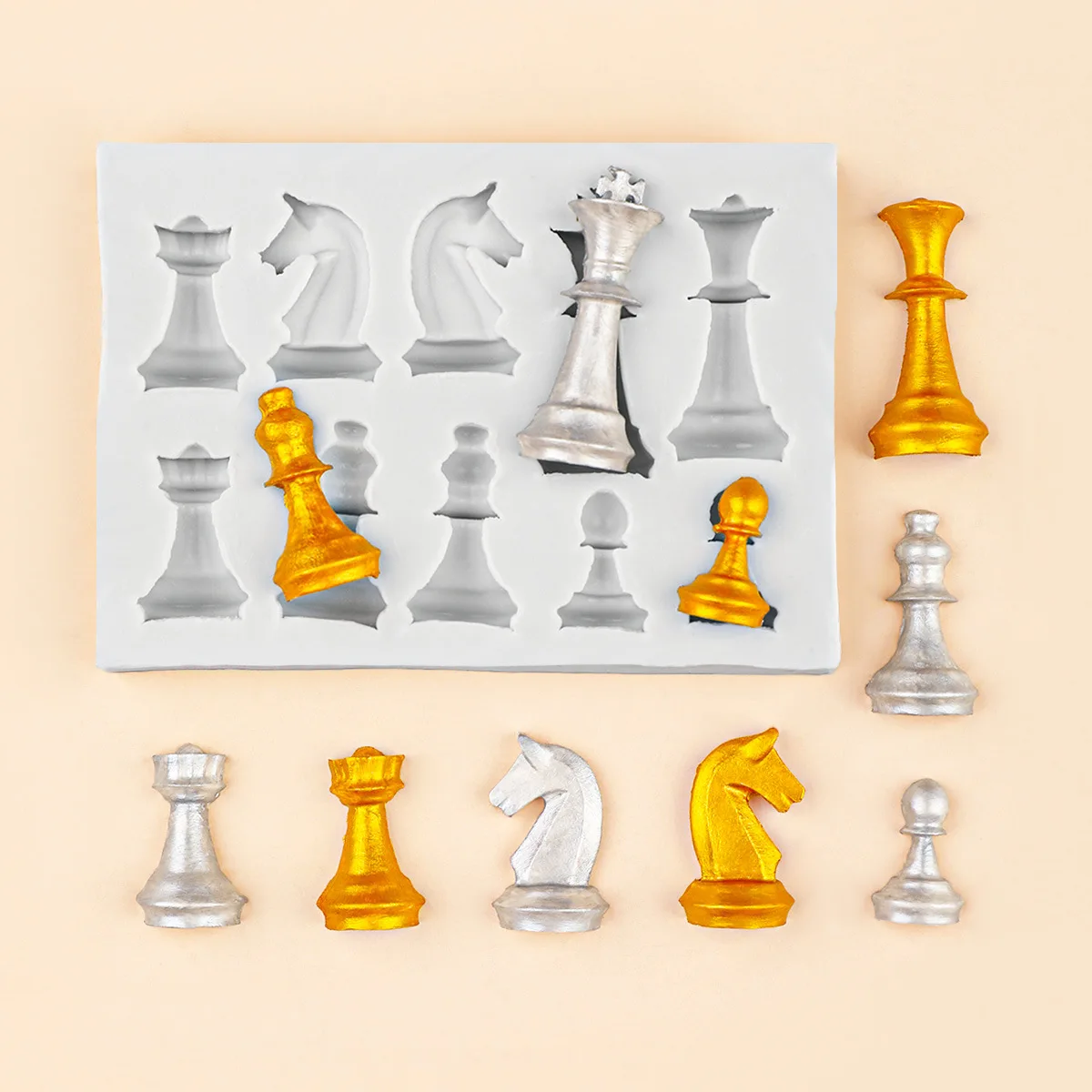 Molde de silicona de ajedrez 3 - 3D Printing Chess reseña y precio