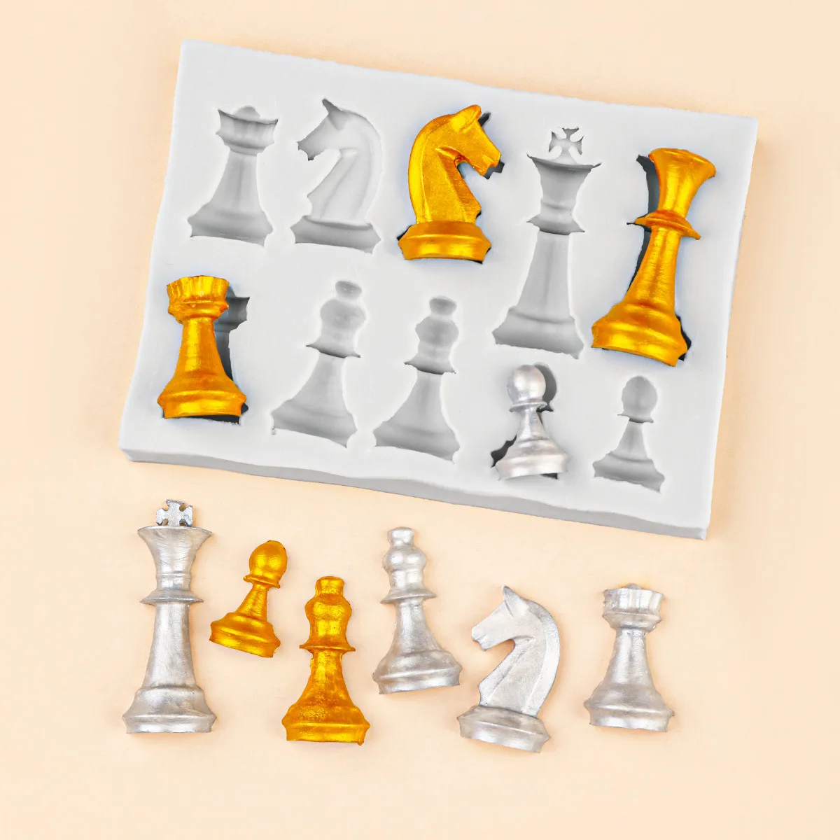 Molde de silicona de ajedrez 3 - 3D Printing Chess reseña y precio