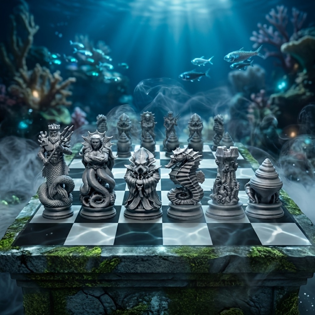 Juego de Ajedrez con Figuras d - 3D Printing Chess reseña y precio