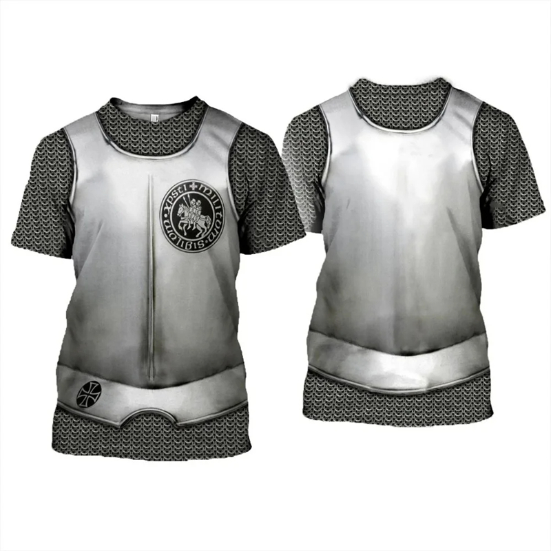 Camiseta con estampado 3D de C - 3D Printing Knight Armor reseña y precio