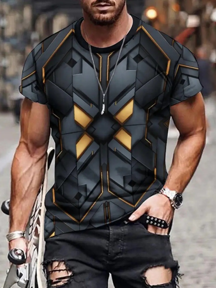 Camiseta con estampado 3D de S - 3D Printing Knight Armor reseña y precio