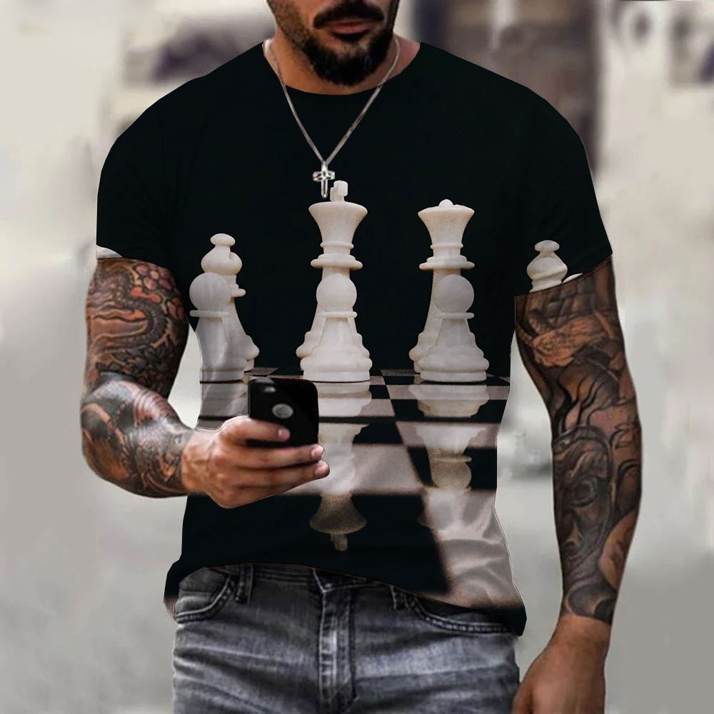 Camisetas divertidas con estam - 3D Printing Chess reseña y precio