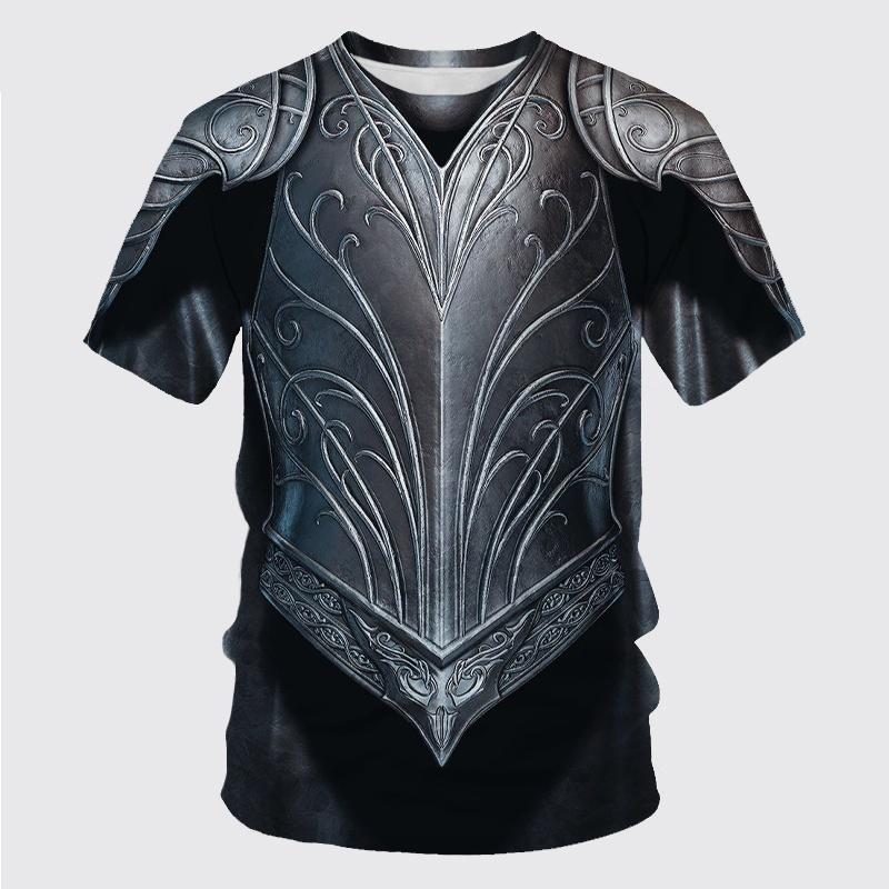 Camiseta Deportiva Retro con E - 3D Printing Knight Armor reseña y precio