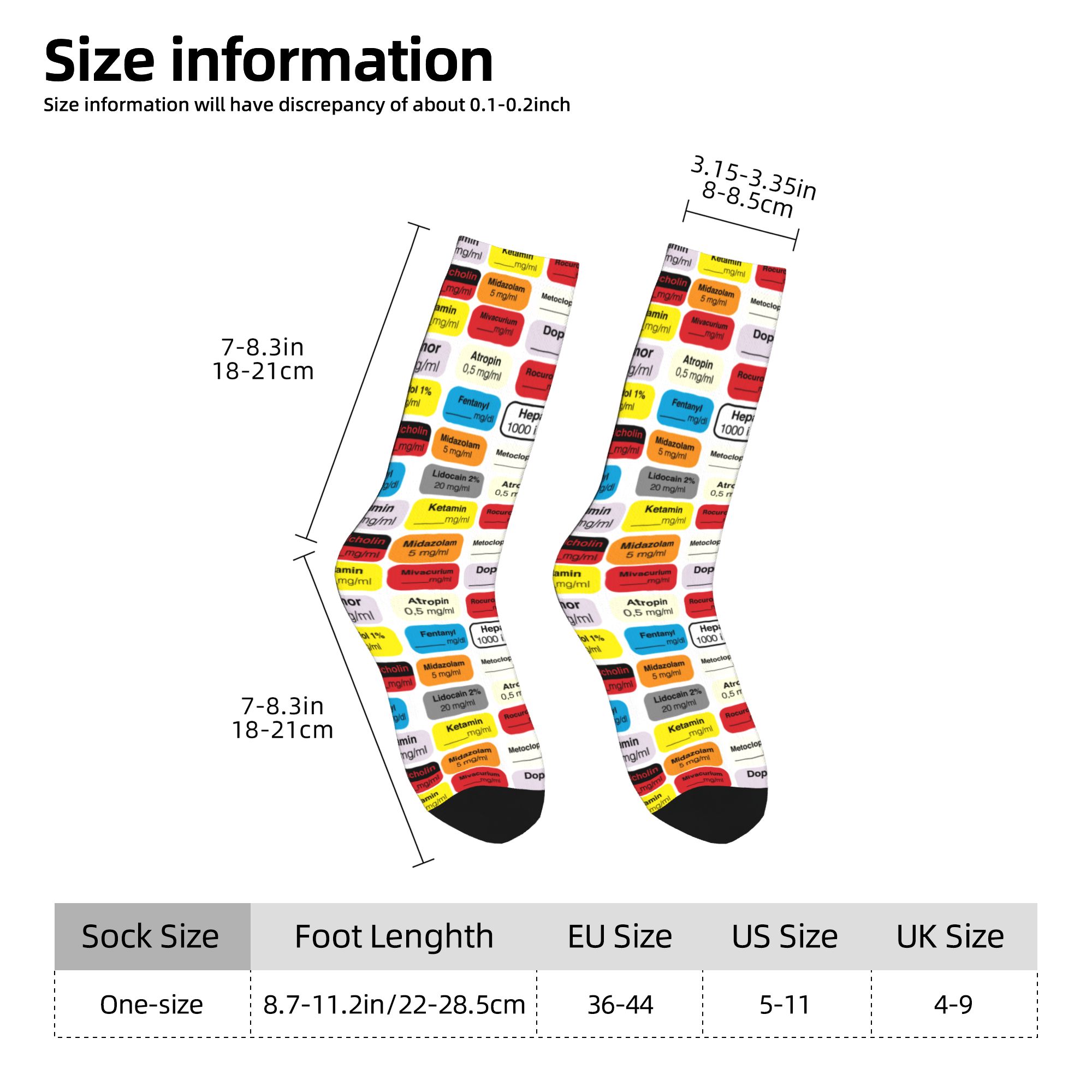 Calcetines con etiquetas de me - 3D Printing For Medical reseña y precio