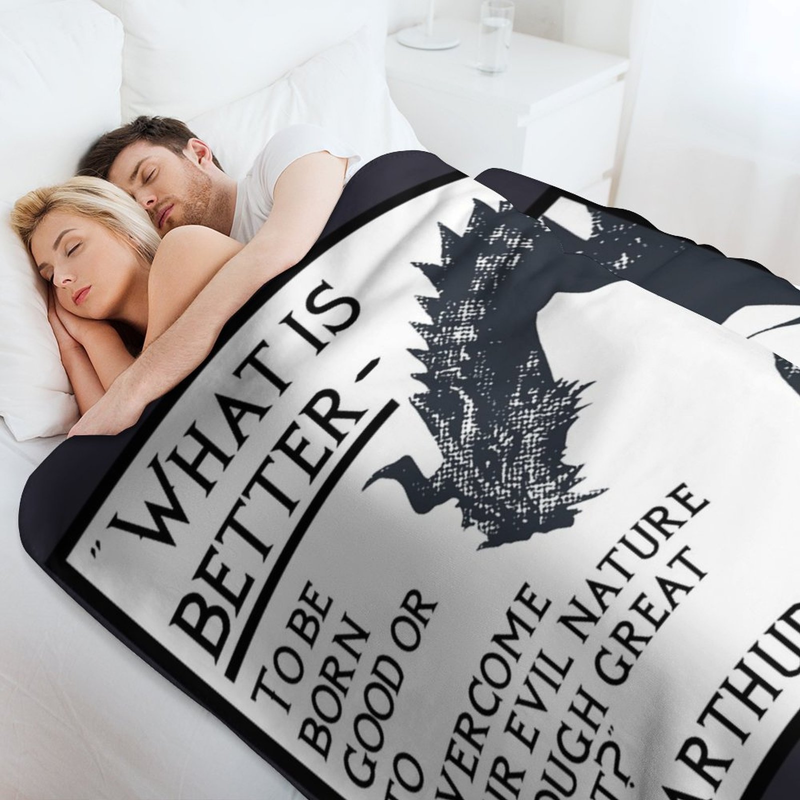 Manta con estampado gráfico de - 3D Printing Quote reseña y precio