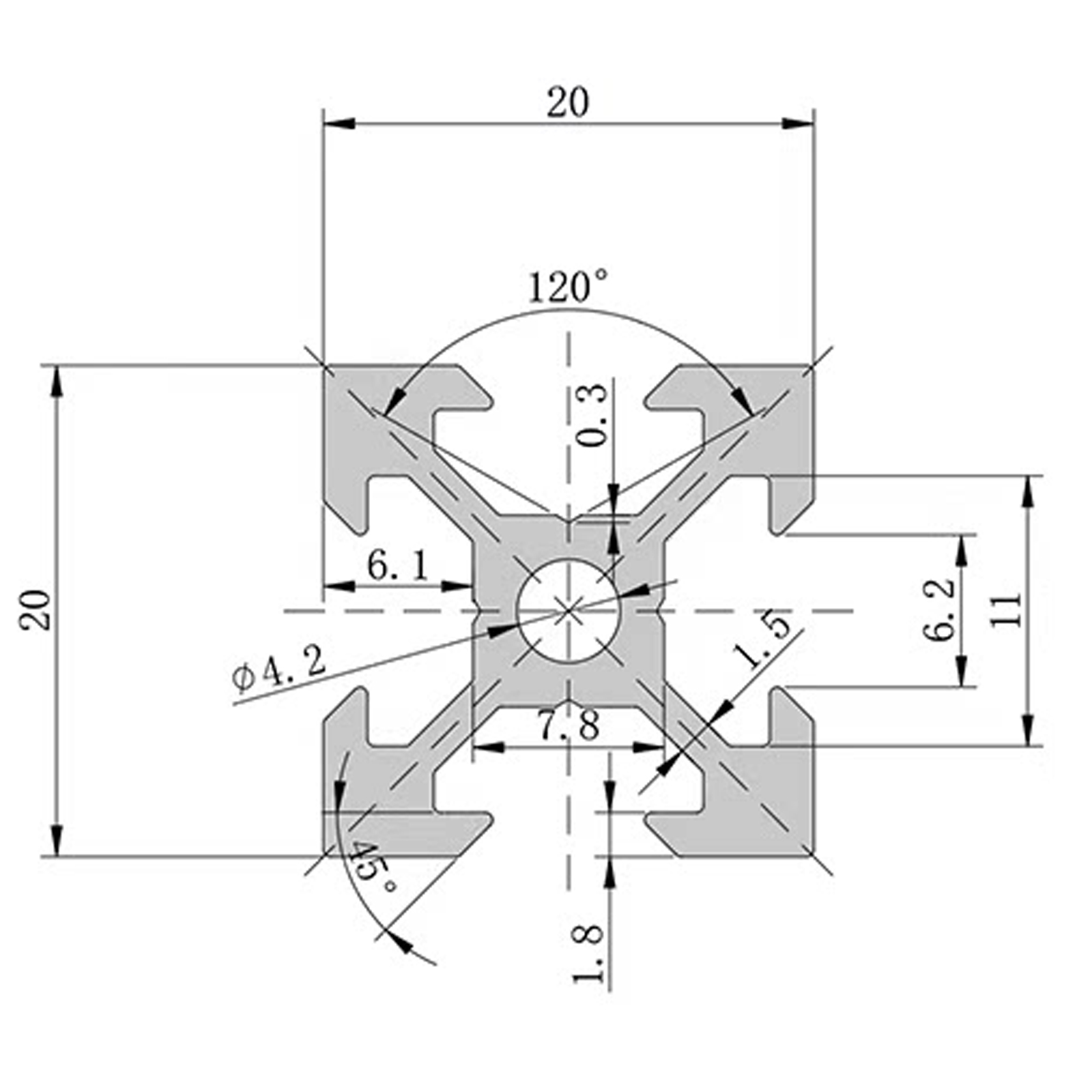 4 Piezas de Perfil Lineal de A - 3D Printer Enclosure Frame reseña y precio