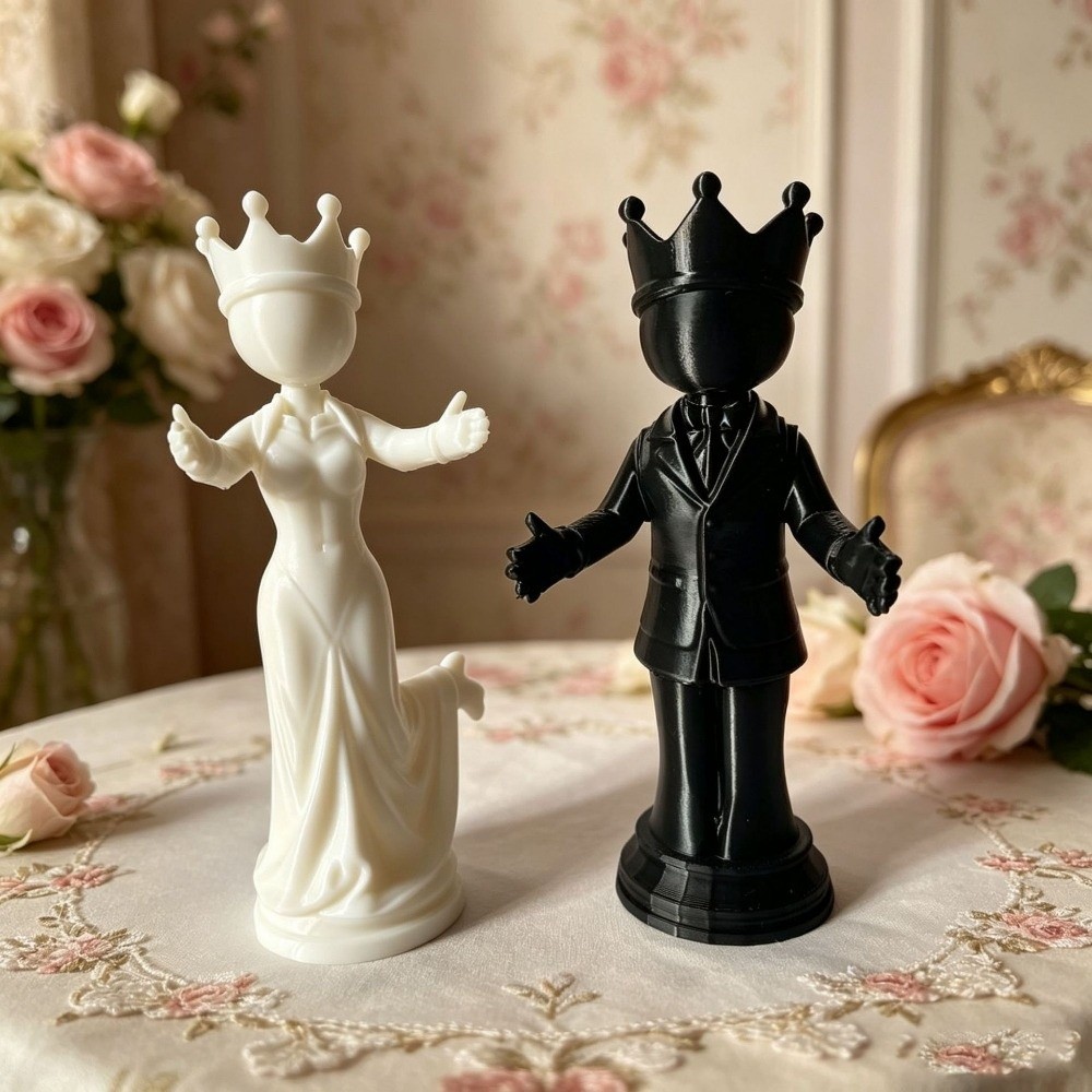 2 Piezas de Estatuas de Pareja - 3D Printing Chess reseña y precio