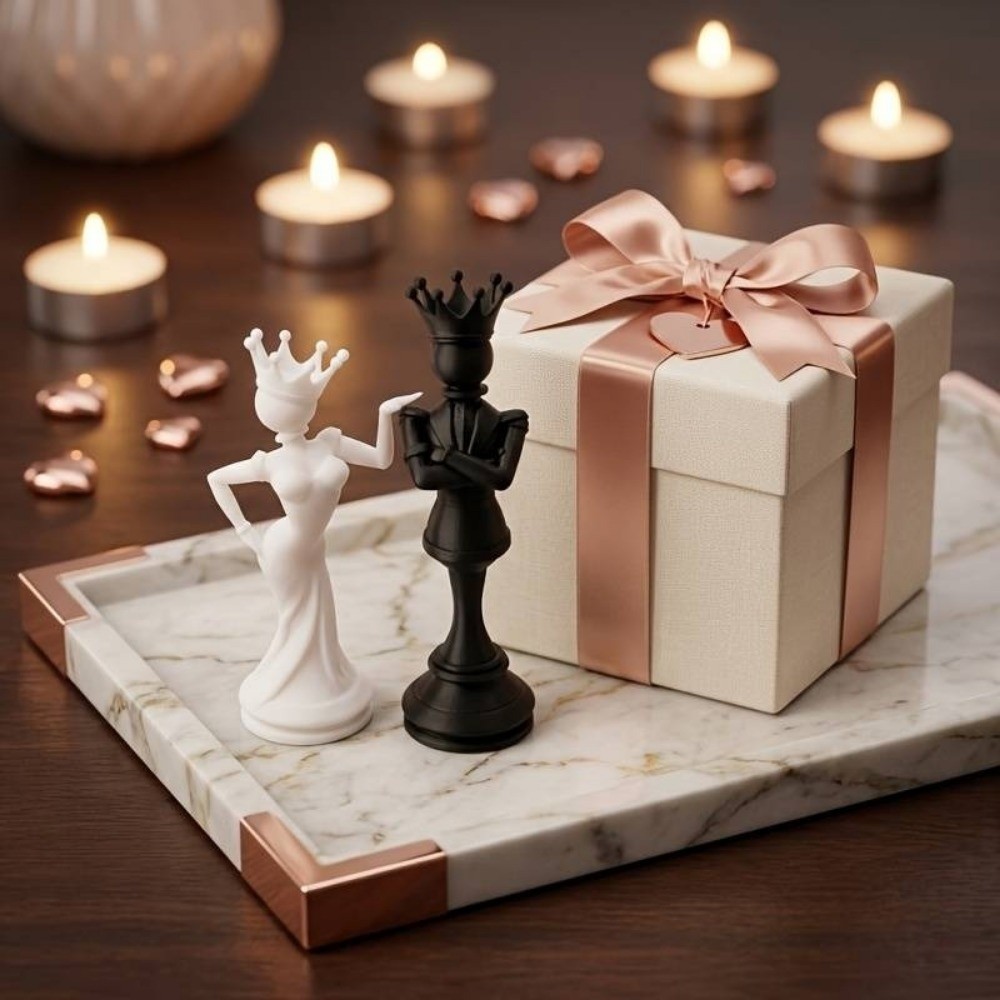 2 Piezas de Estatuas de Pareja - 3D Printing Chess reseña y precio